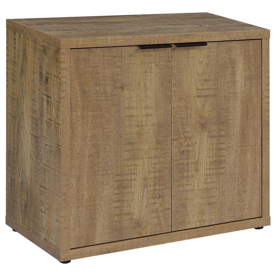 PEPITA 2-DOOR ENGINEERED WOOD ACCENT CABINET MANGO BROWN