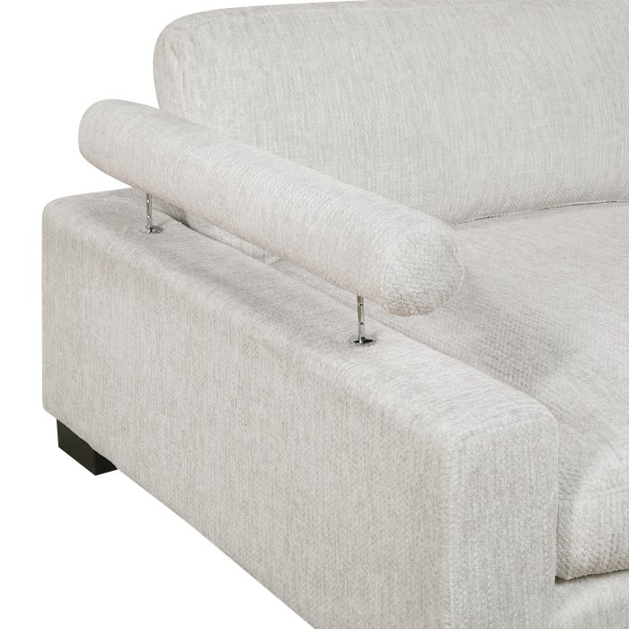 9555BEG*63CR2ACOT 6-Piece Modular Sectional with Ottoman - Image 8