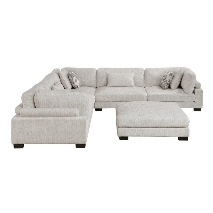 9555BEG*63CR2ACOT 6-Piece Modular Sectional with Ottoman - Image 2