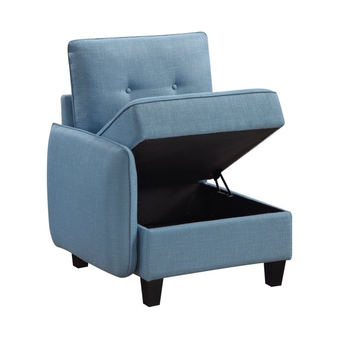 9557BUE*7SC2OT 7-Piece Sectional with Storage and Two Ottomans - Image 8