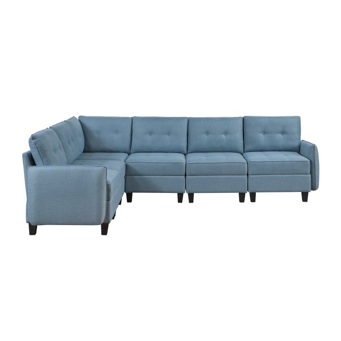 9557BUE*6SC 6-Piece Sectional with Storage - Image 2