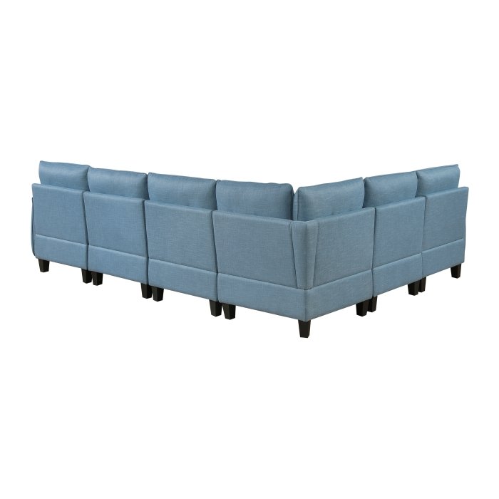 9557BUE*6SC 6-Piece Sectional with Storage - Image 4