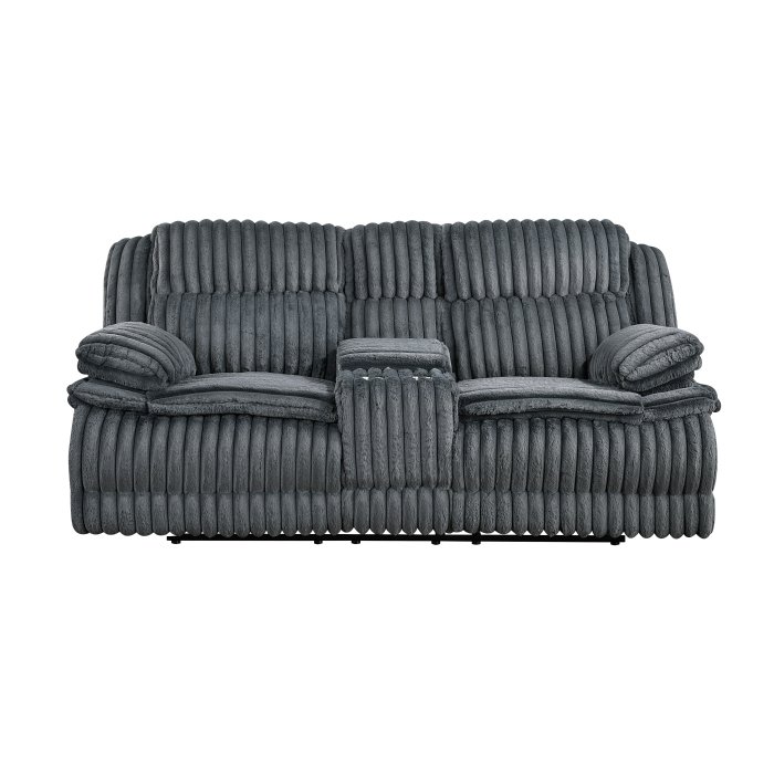9577DG-2 Double Reclining Love Seat with Center Console