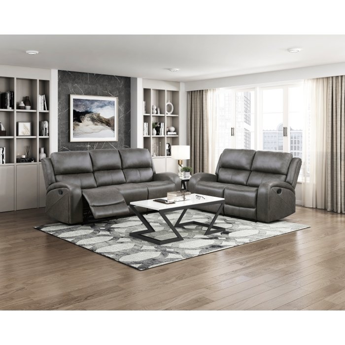9601GY-39601GY-__l.jpg 9601GY-3 Double Reclining Sofa - Image 7