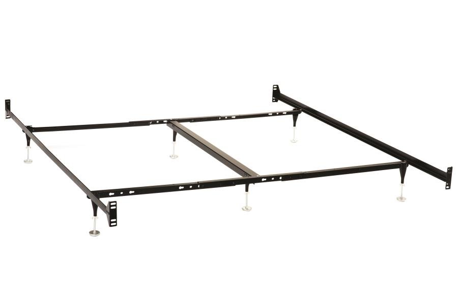 ESME QUEEN OR E KING BED FRAME BLACK (HEADBOARD & FOOTBOARD)