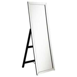 SOLINE 22 X 61 INCH FRAMED STANDING FLOOR MIRROR SILVER