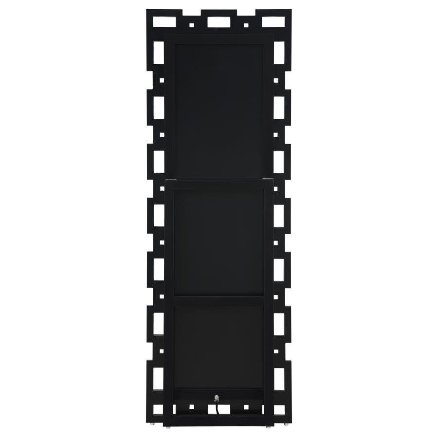 TAVIN 24 X 65 INCH GEOMETRIC FRAME STANDING MIRROR SILVER - Image 4