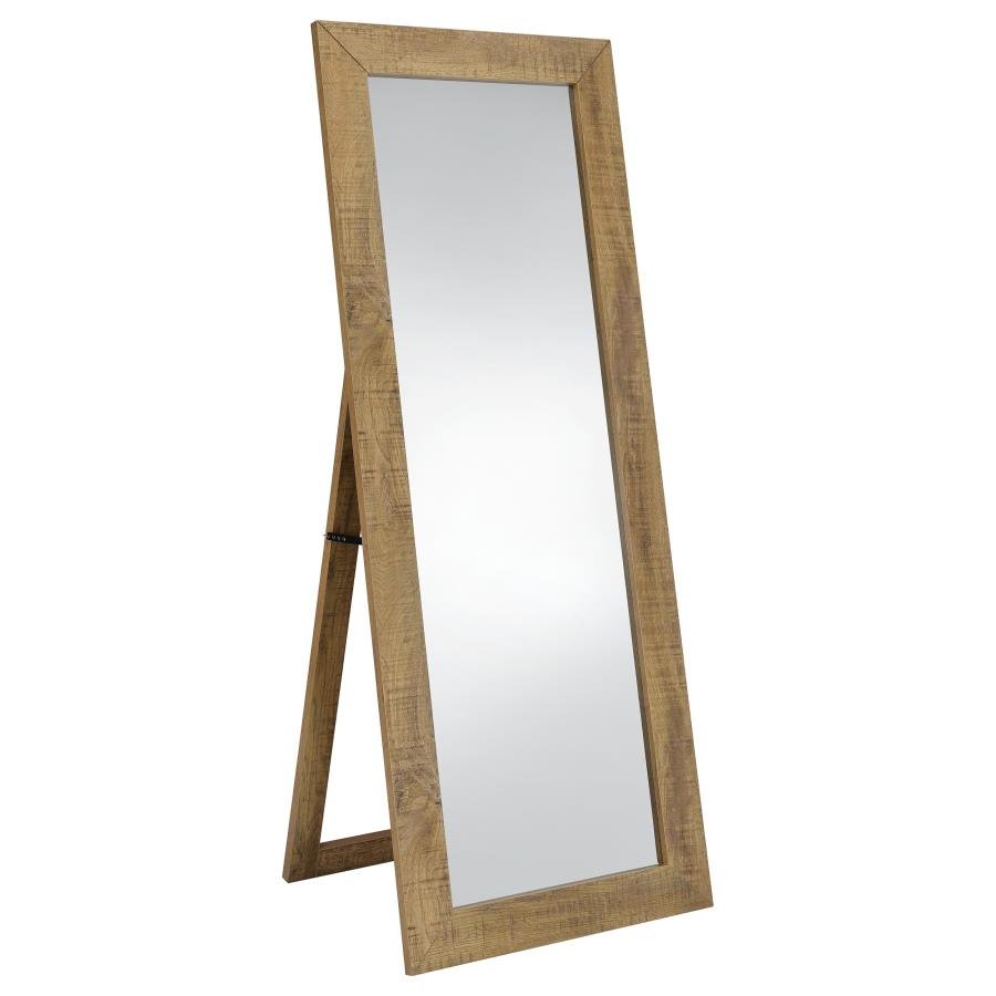 CADENCE TEMPERED GLASS FULL LENGTH STANDING MIRROR MANGO