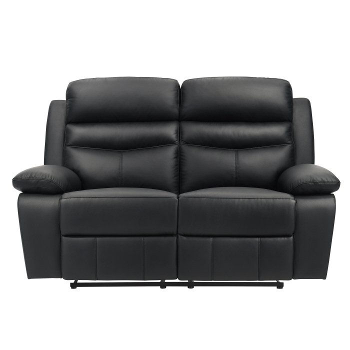 9628BLK-2 Double Reclining Love Seat