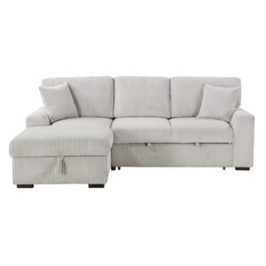 9633MNB*2LC2R 2-Piece Sectional with Pull-out Bed, Left Chaise and Hidden Storage