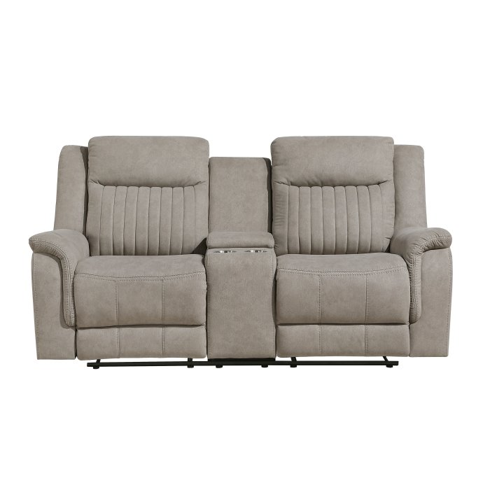 9646DV-2 Double Reclining Love Seat with Center Console