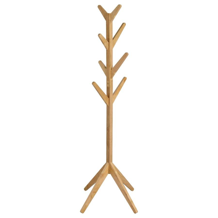 MARGARET SOLID WOOD COAT RACK CLOTHING HANGER NATURAL OAK