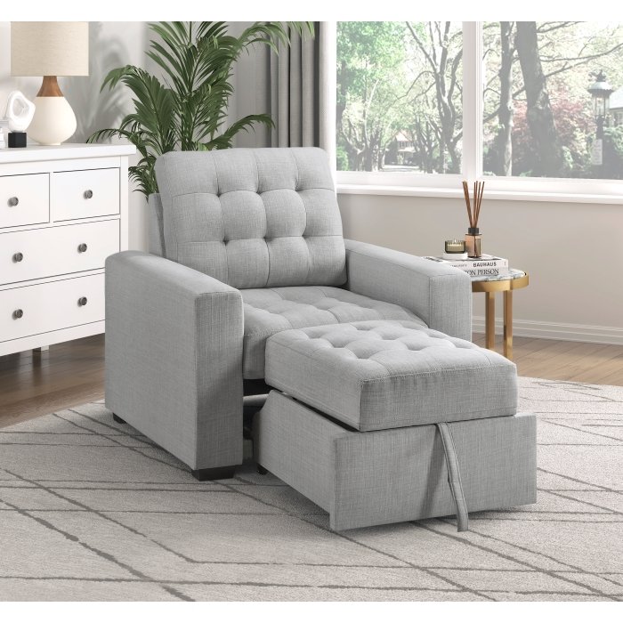 9916GY-1_open__l.jpg 9916GY-1 Chair with Pull-out Ottoman - Image 7