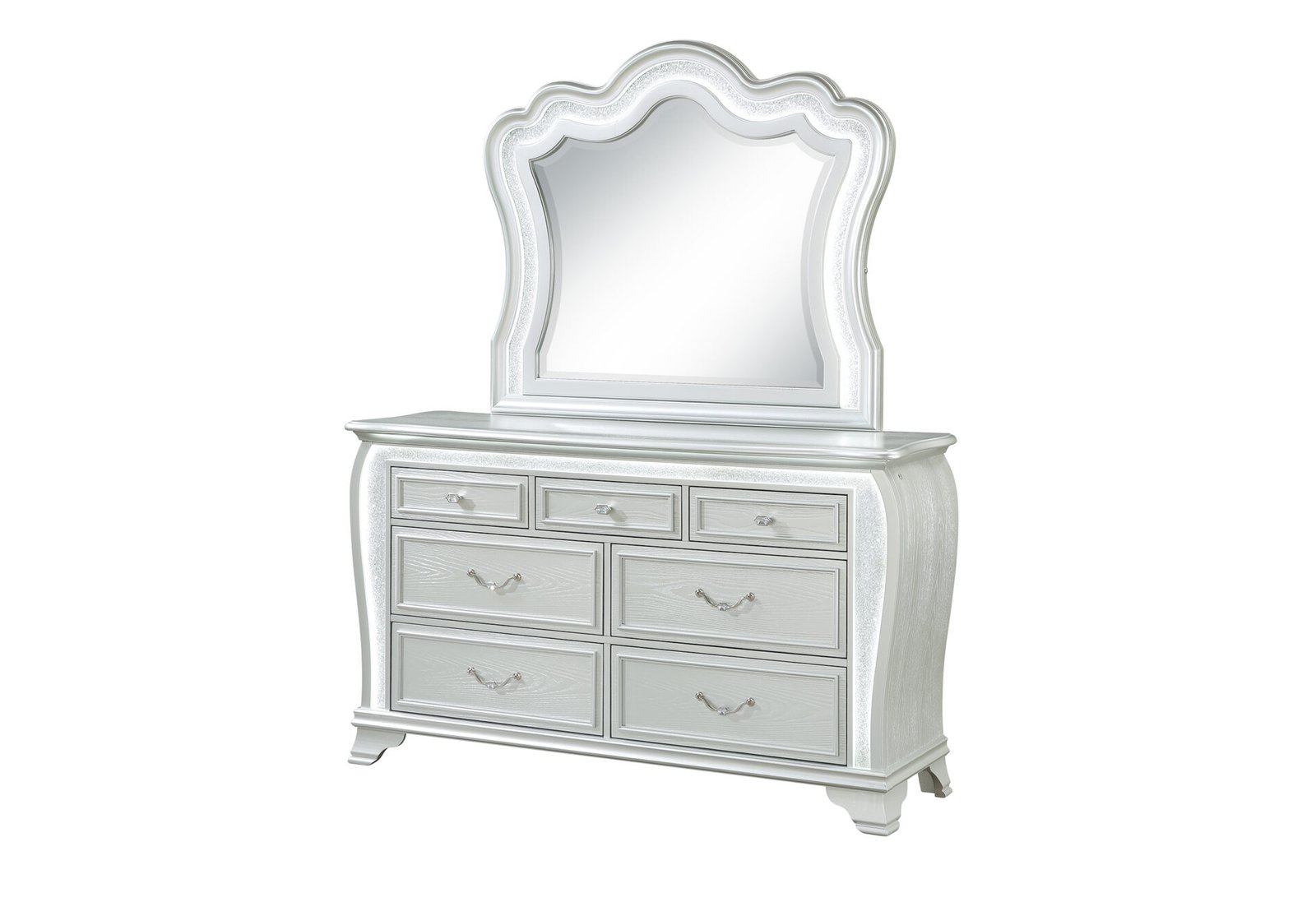 ARIA SILVER DRESSER WITH LED - Image 4