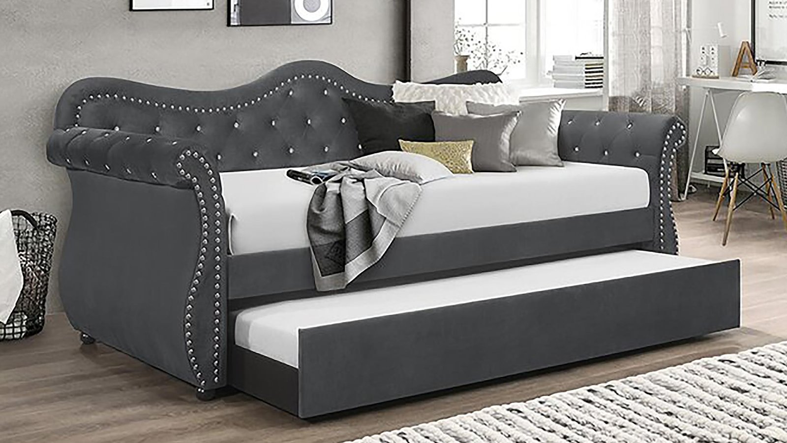 ABBY DAYBED BED GRAY