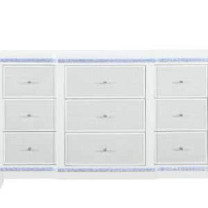 ALINA WHITE DRESSER WITH LED