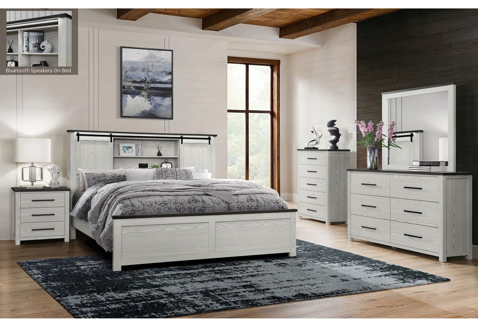 AVA BEIGE QUEEN BED GROUP