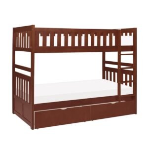 B2013DC-1*T Twin/Twin Bunk Bed with Storage Boxes