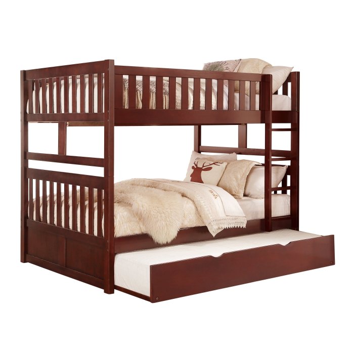 B2013FFDC-1*R Full/Full Bunk Bed with Twin Trundle