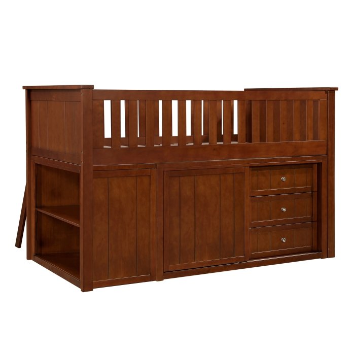 B2013LLDC-1*BC2DR Low Loft Bunk with Bookcase and 2 Dressers - Image 6