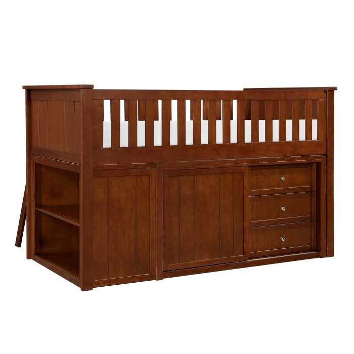 B2013LLDC-1*BC2DR Low Loft Bunk with Bookcase and 2 Dressers - Image 5
