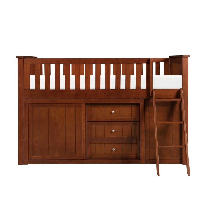 B2013LLDC-1*BC2DR Low Loft Bunk with Bookcase and 2 Dressers - Image 3
