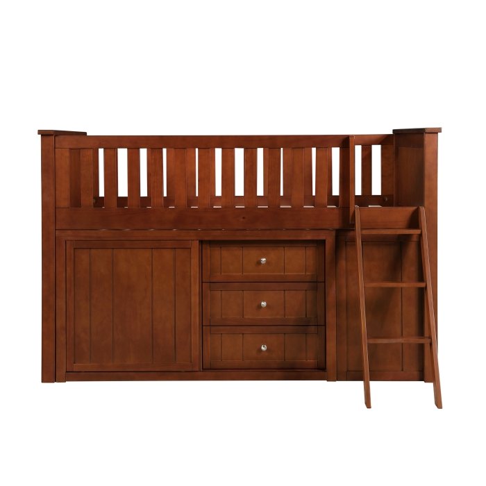B2013LLDC-1*BC2DR Low Loft Bunk with Bookcase and 2 Dressers - Image 4