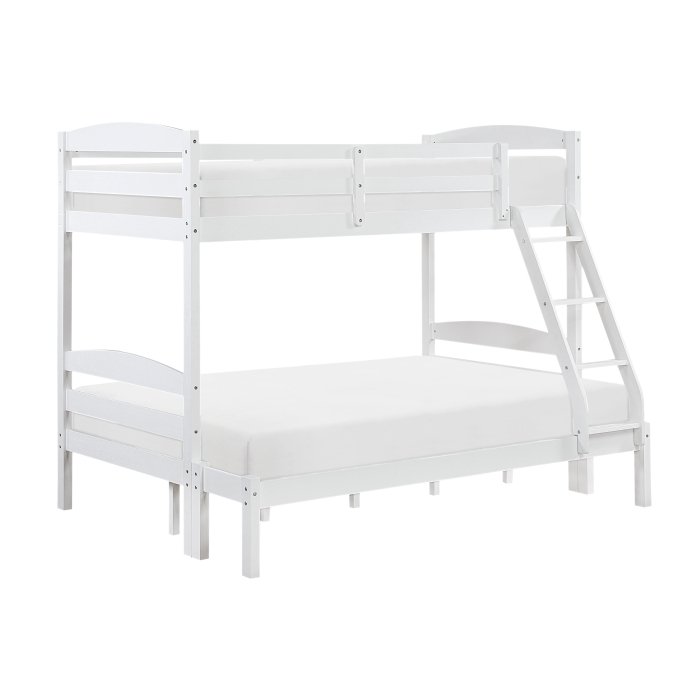 B2022WHTF-1 Twin/Full Bunk Bed