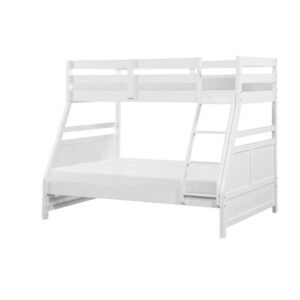 B2024WHTF-1* Twin/Full Bunk Bed