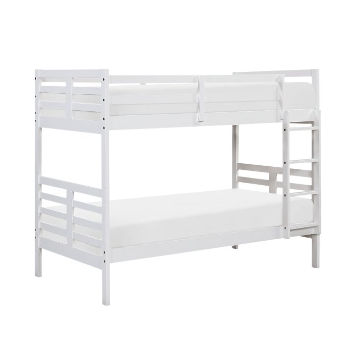 B2026WH-1* Twin/Twin Bunk Bed