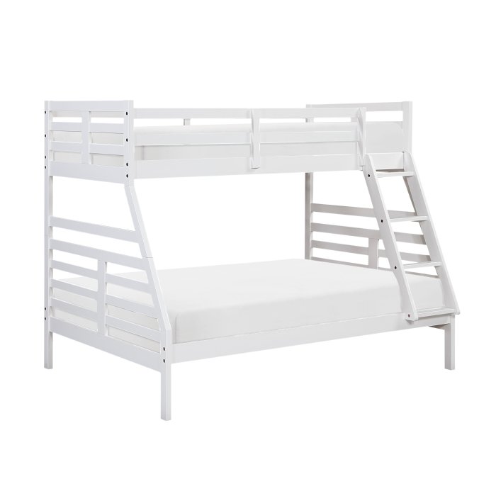 B2026WHTF-1* Twin/Full Bunk Bed