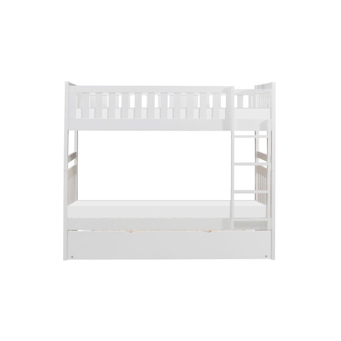 B2053W-1*R Twin/Twin Bunk Bed with Twin Trundle