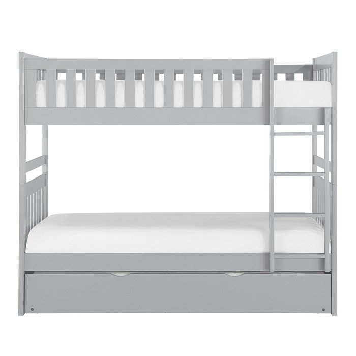 B2063-1*R Twin/Twin Bunk Bed with Twin Trundle