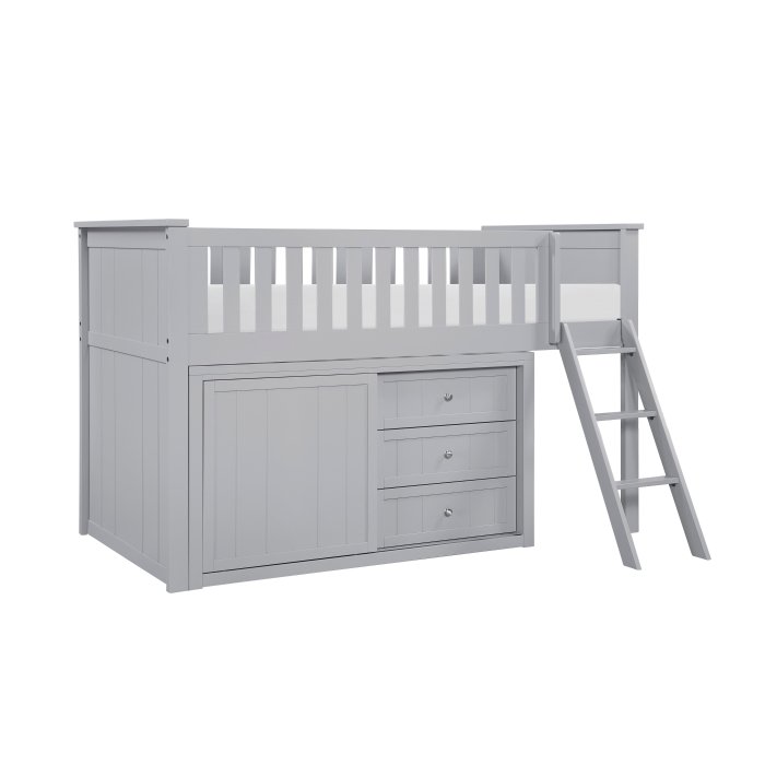B2063LL-1*DR Low Loft Bunk with Dresser
