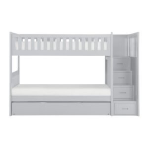 B2063SB-1*R Twin/Twin Step Bunk Bed with Twin Trundle