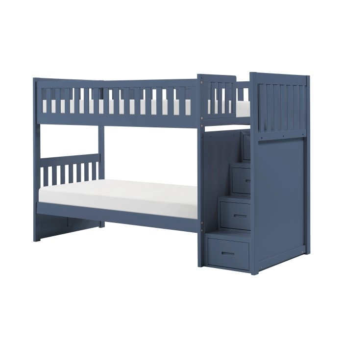 B2083BUSB-1* Twin/Twin Step Bunk Bed