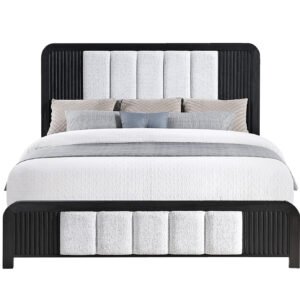 BECKETT WHITE/BLACK KING BED