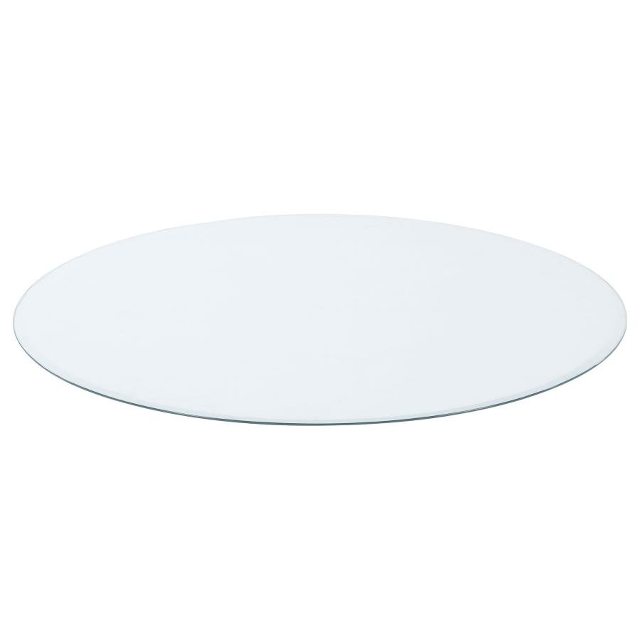 25-INCH 8MM ROUND CLEAR TEMPERED GLASS TOP