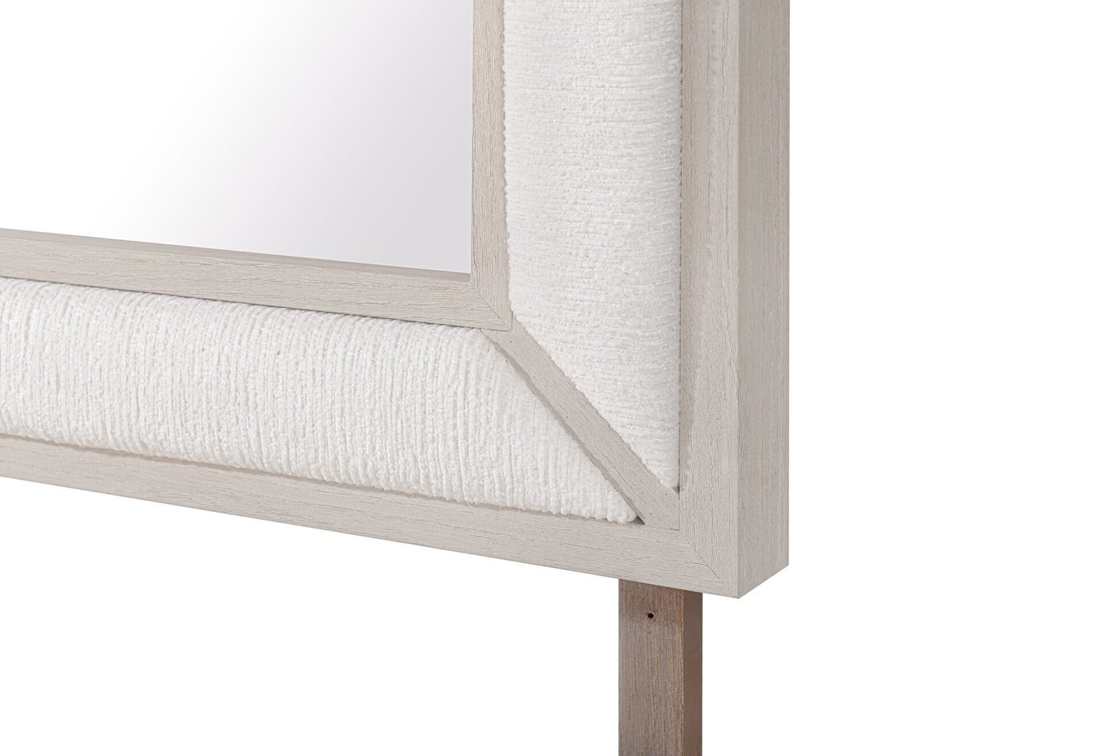 CLARA BEIGE UPHOLSTERED MIRROR - Image 3