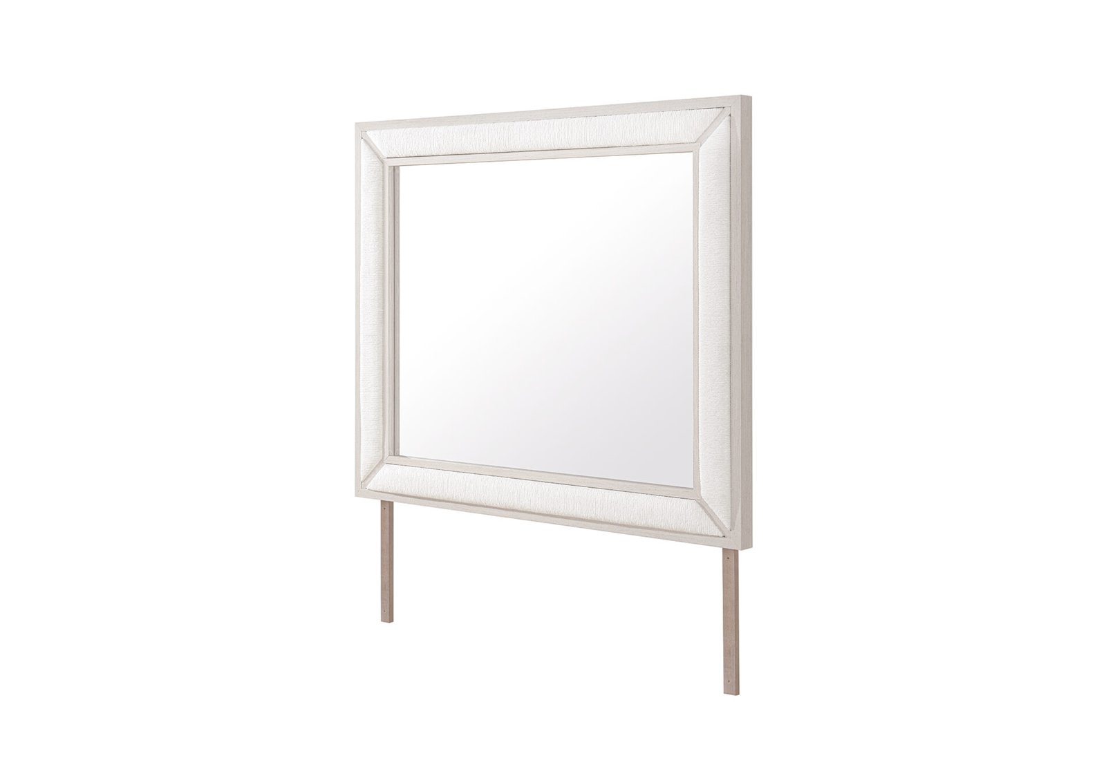 CLARA BEIGE UPHOLSTERED MIRROR - Image 2