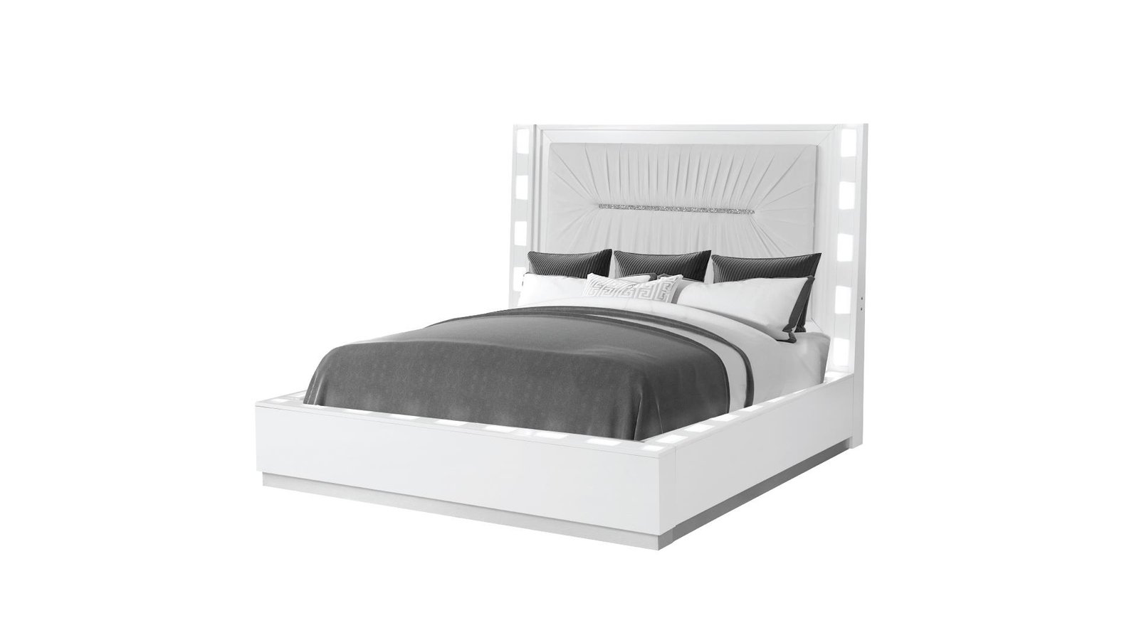 COCO QUEEN 5 PC BEDROOM SET IN MILKY WHITE - Image 3