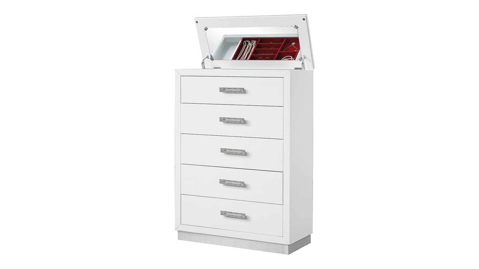 COCO QUEEN 5 PC BEDROOM SET IN MILKY WHITE - Image 6