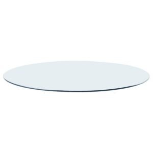 60-INCH 12MM ROUND CLEAR TEMPERED GLASS TOP