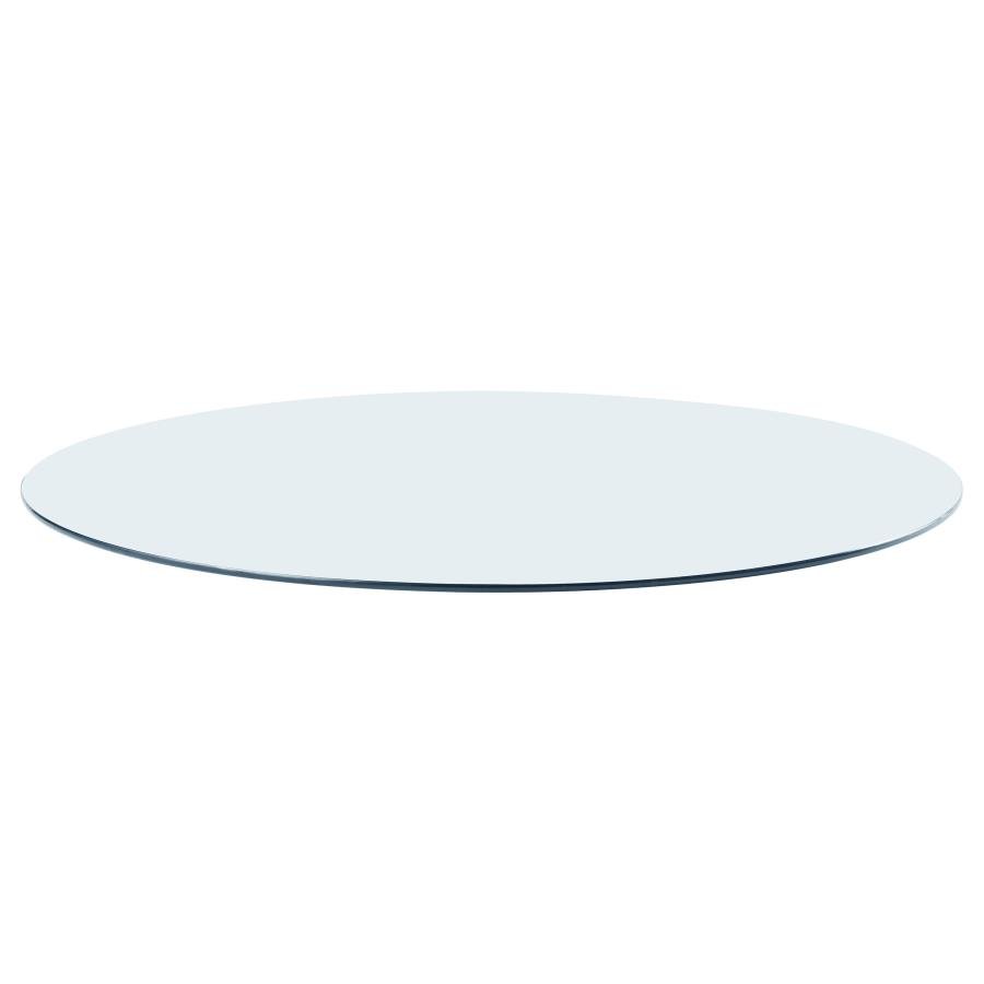60-INCH 12MM ROUND CLEAR TEMPERED GLASS TOP
