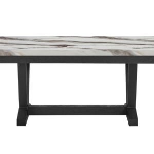 D1319 BLACK/WHITE DINING TABLE