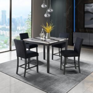 D4054 BAR TABLE WITH 4 BAR STOOLS