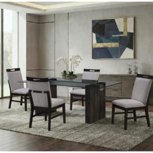 D4238 DINING TABLE AND 4 D4239 DINING CHAIRS
