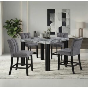 D5473 BAR TABLE AND 4 D06 BAR STOOLS