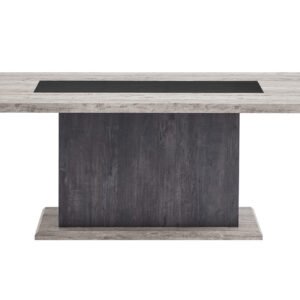 D8030 DINING TABLE WITH STORAGE DRAWERS AND STORAGE DOOR
