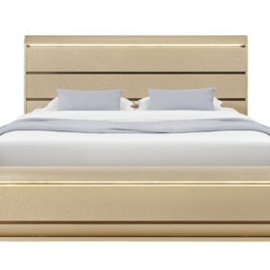 GENESIS GOLD KING BED WITH LED